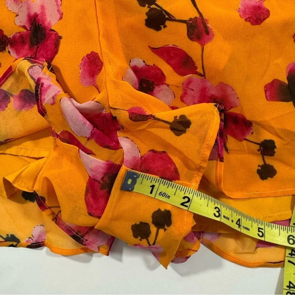 Hutch Deep V Floral Romper Size Medium Anthropologie - Picture 6 of 8
